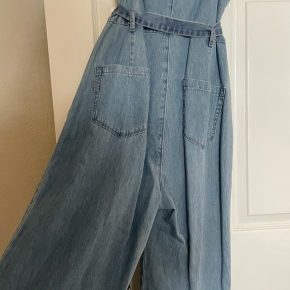 PAIGE Light Blue Denim Jumpsuit - Picture 2 of 7